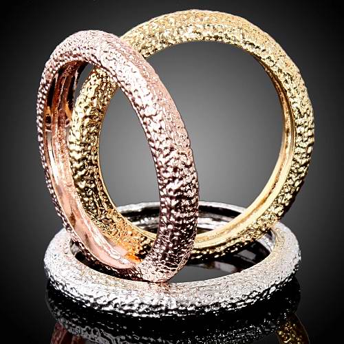 BLING MAT DESIGN 3 RINGS WEDDING SET-sz7.5/8.5